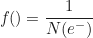 \begin{equation*} f_{\text{екв}}(\text{кислота}) = \frac{1}{N(e^-)}\end{equation*}