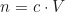 \begin{equation*}n_{\text{речовини}} = c \cdot V_{\text{розчину}}\end{equation*}