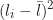 \begin{equation*} (l_i - \bar{l})^2  \end{equation*}
