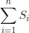 \begin{equation*}\sum_{i=1}^{n} S_i\end{equation*}