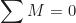 \begin{equation*} \sum M = 0\end{equation*}